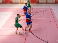mecz piłki nożnej halowej PEC Gliwice vs KS Sośnica